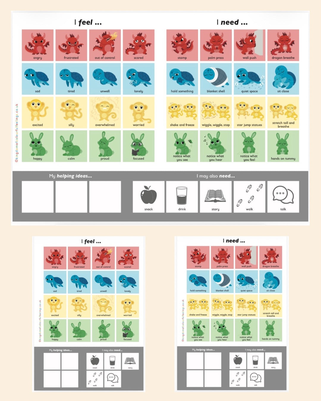 I Feel I Need Communication Boards